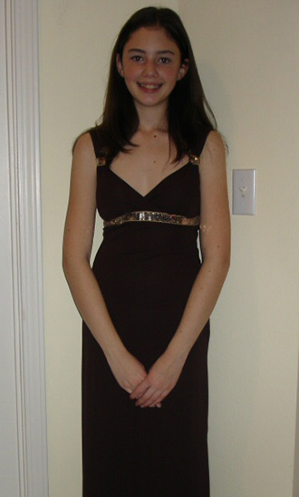 Nicole in homecomming dress